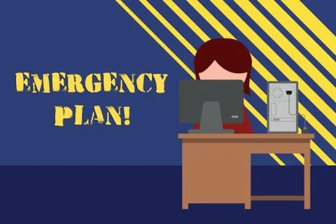 Conceptual hand writing showing Emergency Plan. Business photo showcasing イラスト素材