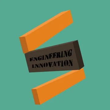 Conceptual hand writing showing Engineering Innovation. Business photo Illustrazione stock