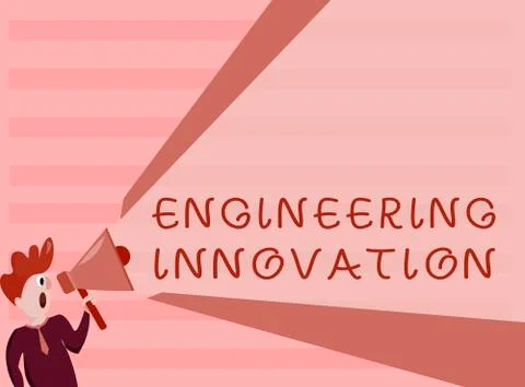 Conceptual hand writing showing Engineering Innovation. Business photo Illustrazione stock