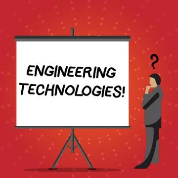 Conceptual hand writing showing Engineering Technologies. Business photo text Stock Illustration
