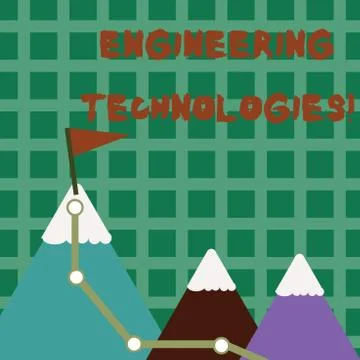 Conceptual hand writing showing Engineering Technologies. Business photo text Illustrazione stock