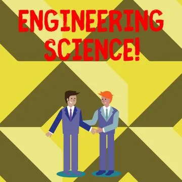 Conceptual hand writing showing Engineering Science. Business photo text deal Stock Illustration