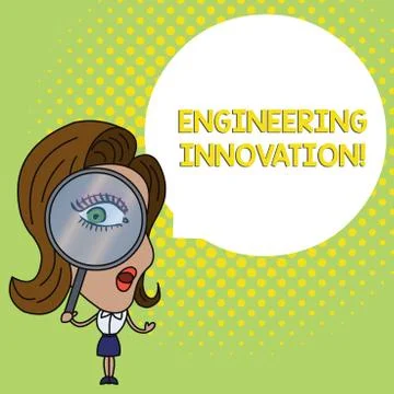 Conceptual hand writing showing Engineering Innovation. Business photo text Stock Illustration
