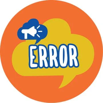 Conceptual hand writing showing Error. Business photo text mistake Condition of Stock Illustration