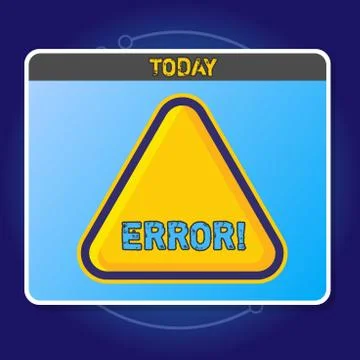 Conceptual hand writing showing Error. Business photo showcasing state or Stock-Illustration