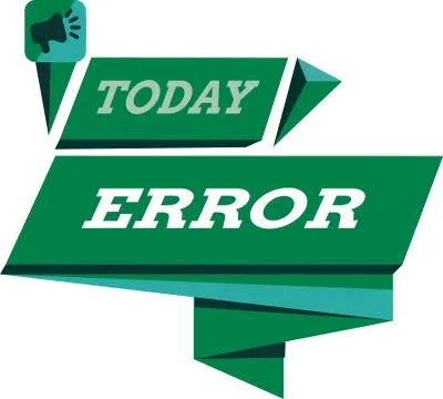 Conceptual hand writing showing Error. Business photo text state or condition of Stock-Illustration