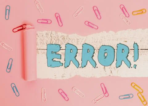 Conceptual hand writing showing Error. Business photo showcasing state or 스톡 사진