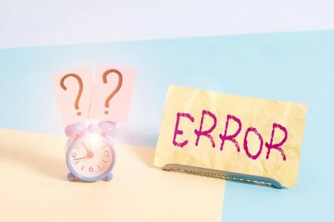 Conceptual hand writing showing Error. Business photo showcasing state or 스톡 사진