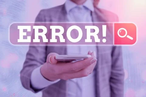 Conceptual hand writing showing Error. Business photo showcasing state or 스톡 사진