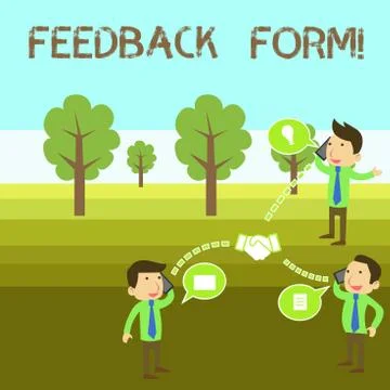 Conceptual hand writing showing Feedback Form. Business photo showcasing way  Stock Illustration