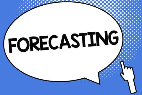 Conceptual hand writing showing Forecasting. Business photo showcasing Predict Stock Illustration