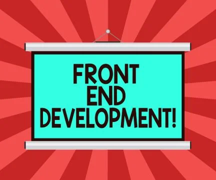 Conceptual hand writing showing Front End Development. Business photo showcasing イラスト素材