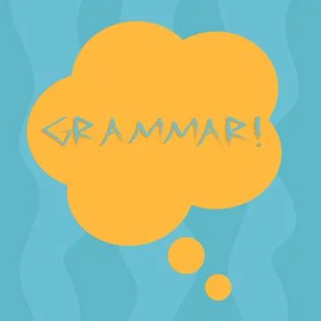 Conceptual hand writing showing Grammar. Business photo showcasing whole system Stock Illustration