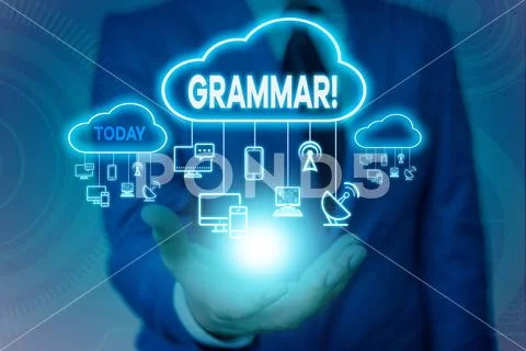 Conceptual hand writing showing Grammar. Business photo showcasing whole system Stock Photos