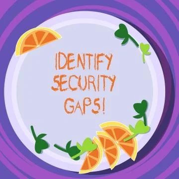 Conceptual hand writing showing Identify Security Gaps. Business photo text Stock Illustration