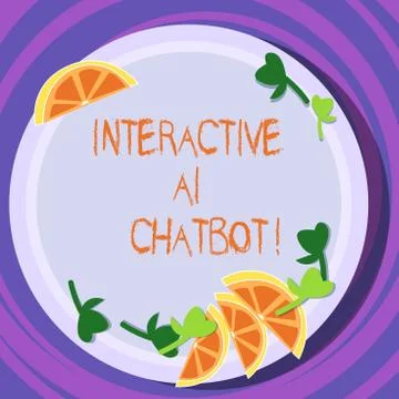 Conceptual hand writing showing Interactive Ai Chatbot. Business photo text Stock Illustration