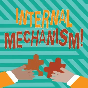 Conceptual hand writing showing Internal Mechanism. Business photo text The Illustrazione stock