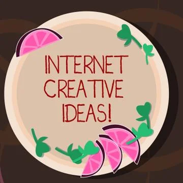 Conceptual hand writing showing Internet Creative Ideas. Business photo Stock Illustration