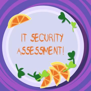 Conceptual hand writing showing It Security Assessment. Business photo text Stock Illustration