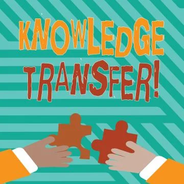 Conceptual hand writing showing Knowledge Transfer. Business photo text sharing Stock Illustration