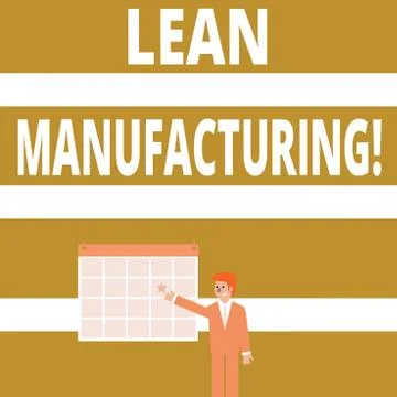 Conceptual hand writing showing Lean Manufacturing. Business photo showcasing イラスト素材