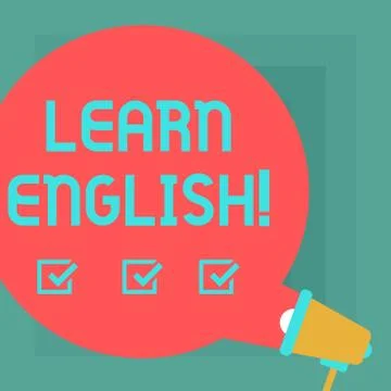 Conceptual hand writing showing Learn English. Business photo text Study another Ilustración de archivo