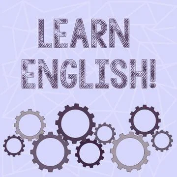 Conceptual hand writing showing Learn English. Business photo text gain acquire 스톡 일러스트
