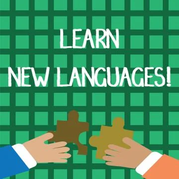 Conceptual hand writing showing Learn New Languages. Business photo showcasing Illustrazione stock