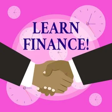Conceptual hand writing showing Learn Finance. Business photo showcasing stud Stock Illustration