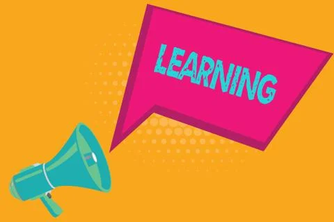 Conceptual hand writing showing Learning. Business photo text acquisition Stock Illustration