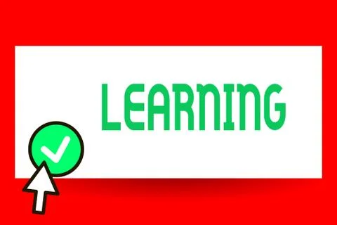 Conceptual hand writing showing Learning. Business photo text acquisition Stock-Illustration