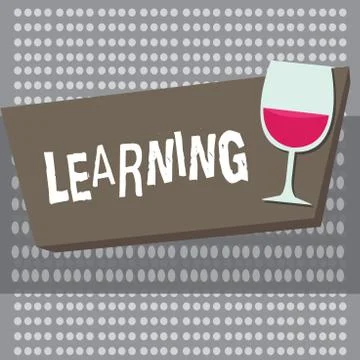 Conceptual hand writing showing Learning. Business photo showcasing acquisition Stock-Illustration