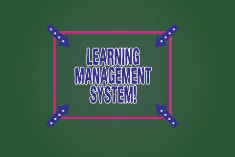 Conceptual hand writing showing Learning Management System. Business photo イラスト素材