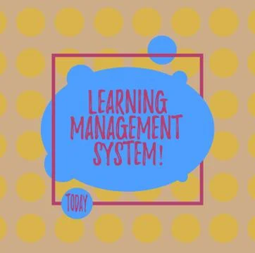 Conceptual hand writing showing Learning Management System. Business photo text Illustrazione stock