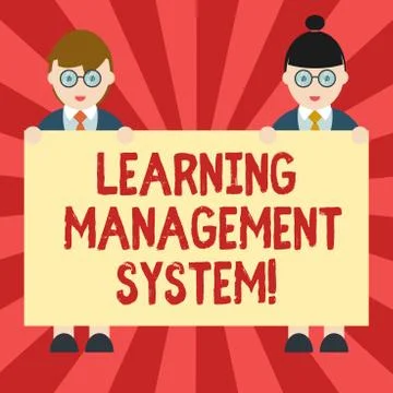 Conceptual hand writing showing Learning Management System. Business photo Illustrazione stock