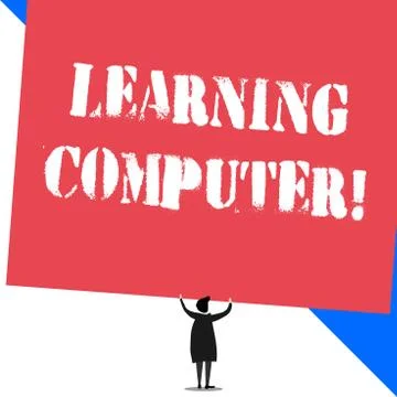 Conceptual hand writing showing Learning Computer. Business photo showcasing Stock-Illustration