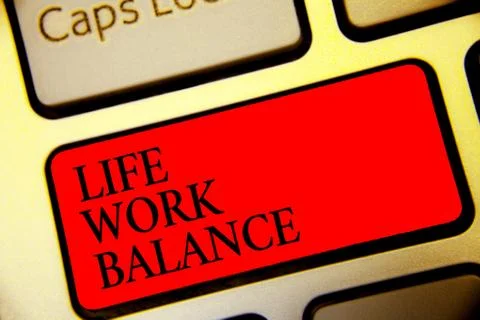 Conceptual hand writing showing Life Work Balance. Business photo text stabil Stock Photos