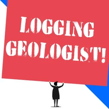 Conceptual hand writing showing Logging Geologist. Business photo showcasing 스톡 일러스트
