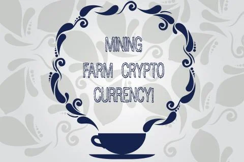 Conceptual hand writing showing Mining Farm Crypto Currency. Business photo Illustrazione stock