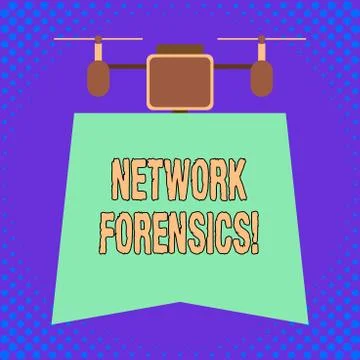 Conceptual hand writing showing Network Forensics. Business photo showcasing 스톡 일러스트