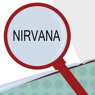 Conceptual hand writing showing Nirvana. Business photo text Transcendent state Stock Illustration