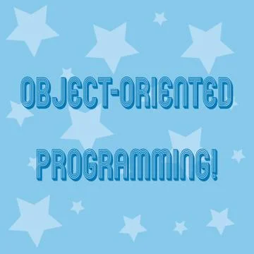 Conceptual hand writing showing Object Oriented Programming. Business photo イラスト素材