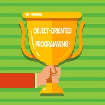 Conceptual hand writing showing Object Oriented Programming. Business photo text 스톡 일러스트