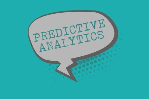 Conceptual hand writing showing Predictive Analytics. Business photo text Stock Illustration