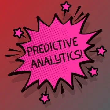Conceptual hand writing showing Predictive Analytics. Business photo showcasing Stock Illustration