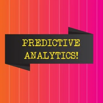 Conceptual hand writing showing Predictive Analytics. Business photo showcasing Stock Illustration