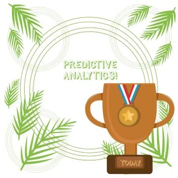 Conceptual hand writing showing Predictive Analytics. Business photo showcasing Illustrazione stock