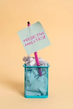 Conceptual hand writing showing Predictive Analytics. Business photo text Foto stock