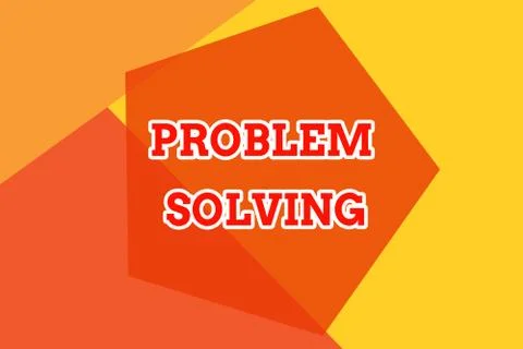Conceptual hand writing showing Problem Solving. Business photo showcasing Illustrazione stock