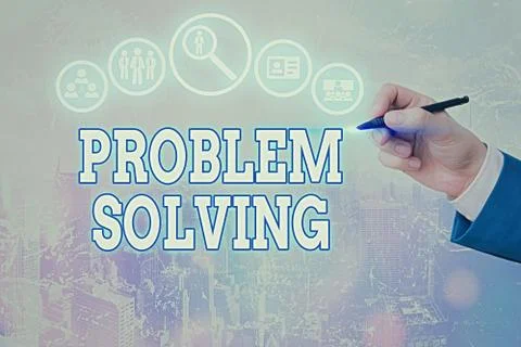 Conceptual hand writing showing Problem Solving. Business photo text having a 库存照片